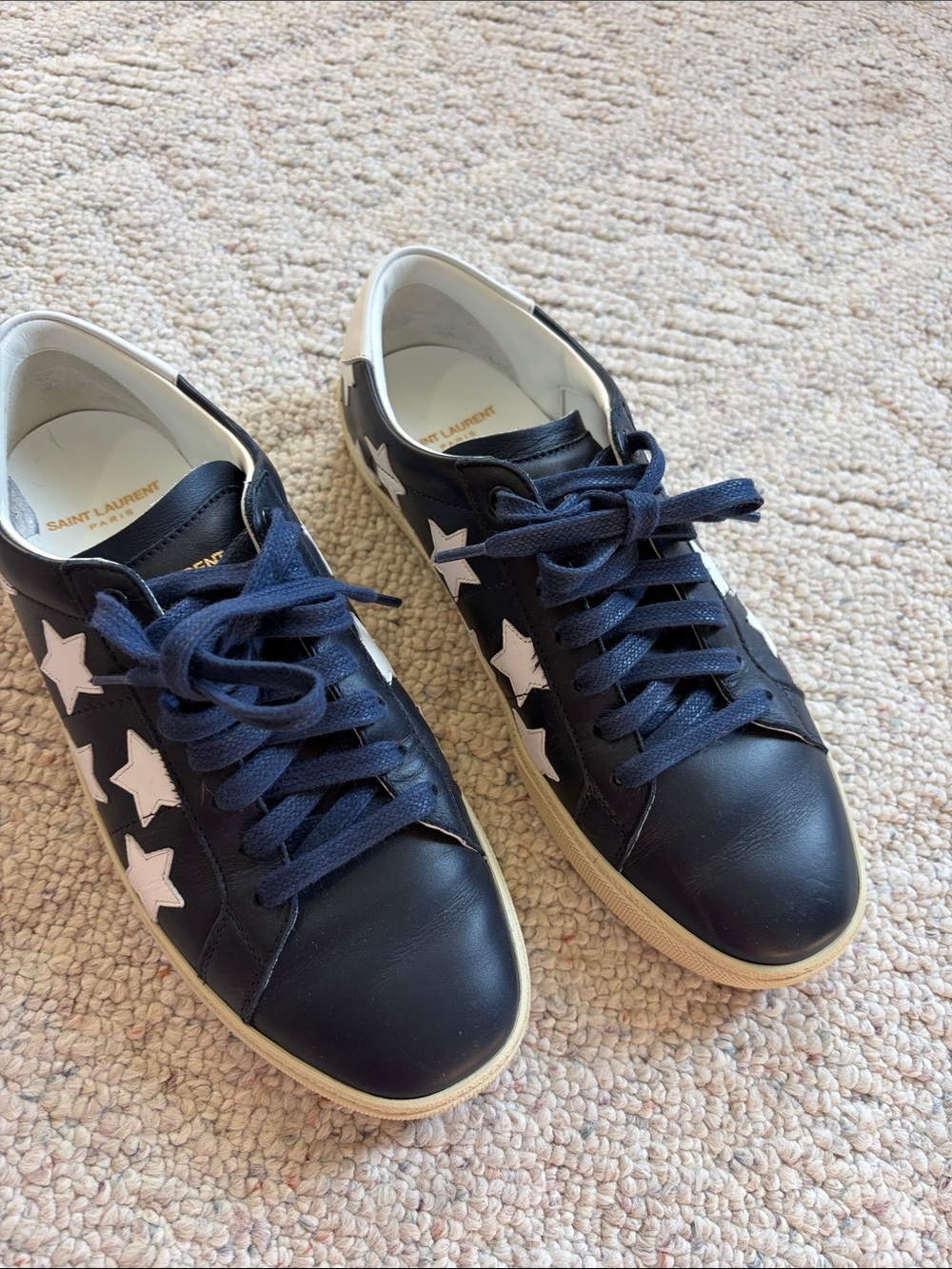 Saint Laurent Leather Sneakers
